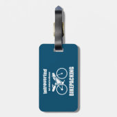 Étiquette À Bagage Introverted Mais Stocker À Discuter De Bikepacking (Dos Vertical)
