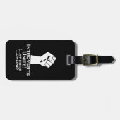 Étiquette À Bagage Introvertis Unite, À La Maison, En Ligne, Drôle (Devant horizontal)