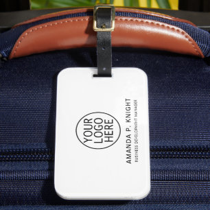 Étiquette À Bagage Invités à la conférence minimaliste du logo commer