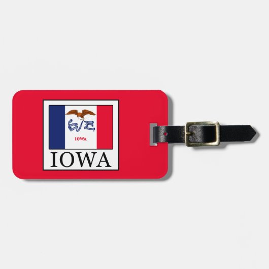 Étiquette À Bagage Iowa (Devant horizontal)