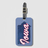 Étiquette À Bagage Iowa (Devant Vertical)