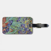 Étiquette À Bagage Iris de Van Gogh Peinture Impressionniste (Dos horizontal)
