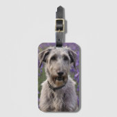 Étiquette À Bagage Iris Irish Wolfhound, (Devant Vertical)