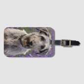 Étiquette À Bagage Iris Irish Wolfhound, (Devant Horizontal)