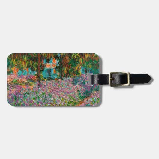 Étiquette À Bagage Iris Jardin Monet Giverny fleurs (Devant horizontal)