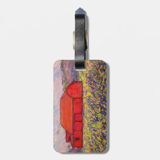 Étiquette À Bagage iris violet sauvage (Dos Vertical)