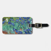 Étiquette À Bagage Irises Vincent Van Gogh Fleurs bleues Paysage Art (Devant horizontal)