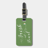 Étiquette À Bagage Irish At Heart Luggage Modèle, Irlande (Devant Vertical)