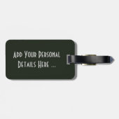 Étiquette À Bagage Irish Flag Irlande cd ltcnt (Dos horizontal)