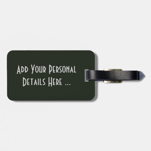 Étiquette À Bagage Irish Flag Irlande cd ltcnt (Dos horizontal)