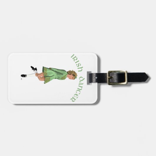 Étiquette À Bagage Irish Step Dancer (Devant horizontal)