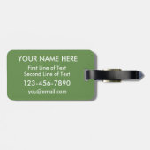 Étiquette À Bagage Irlandais American Entwin Heart Luggage Modèle de  (Dos horizontal)