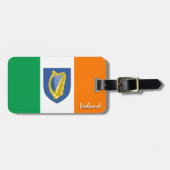 Étiquette À Bagage Irlande Balises de bagage, drapeau patriotique irl (Devant horizontal)