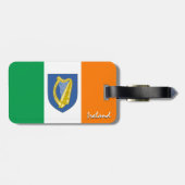 Étiquette À Bagage Irlande Balises de bagage, drapeau patriotique irl (Dos horizontal)