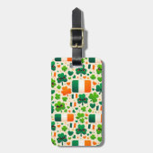 Étiquette À Bagage Irlande Drapeau irlandais Shamrock Celtic Jour de  (Devant Vertical)