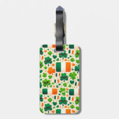 Étiquette À Bagage Irlande Drapeau irlandais Shamrock Celtic Jour de  (Dos Vertical)