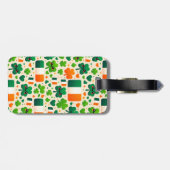 Étiquette À Bagage Irlande Drapeau irlandais Shamrock Celtic Jour de  (Dos horizontal)