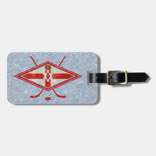 Étiquette À Bagage Irlande du Nord Ice Hockey Luggage Modèle de balis (Devant horizontal)