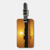 Étiquette À Bagage Istanbul et coucher du soleil (Devant Vertical)