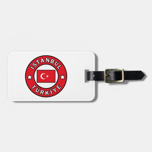 Étiquette À Bagage Istanbul Türkiye (Devant horizontal)