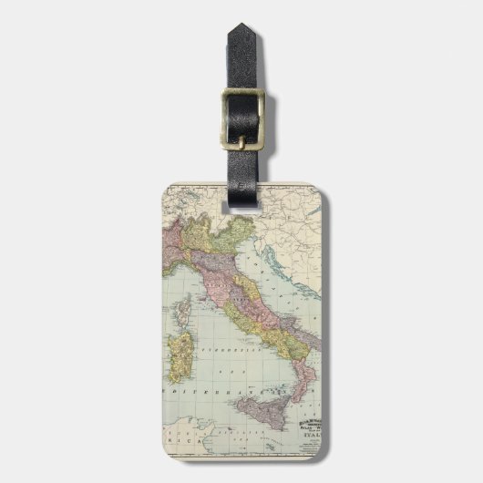 Étiquette À Bagage Italie. (Devant Vertical)