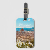 Étiquette À Bagage Italie customisée Florence Photographie (Devant Vertical)