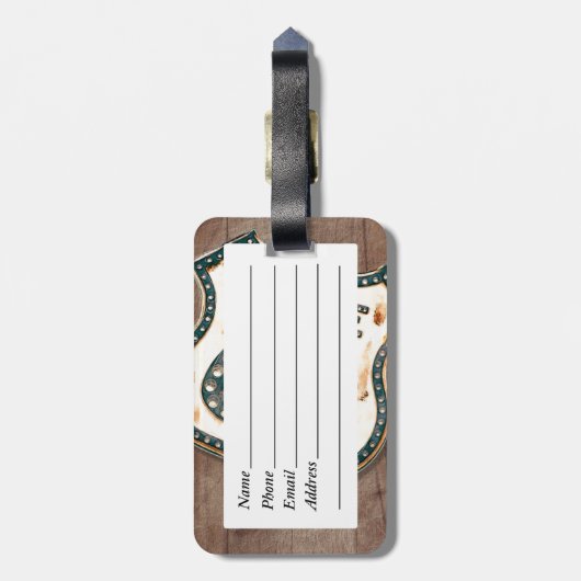 Étiquette À Bagage Itinéraire 66 (Dos Vertical)