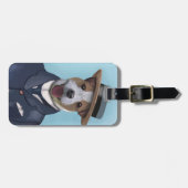 Étiquette À Bagage Jack Russell dans un bateau (Devant horizontal)