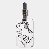 Étiquette À Bagage Jack Russell Terrier Chiro (Devant Vertical)