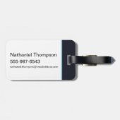 Étiquette À Bagage Jack Russell Terrier Patronus d'Anime Ron Weasley (Dos horizontal)