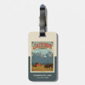 Étiquette À Bagage Jackson | Wyoming (Dos Vertical)