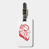 Étiquette À Bagage Jacksonville State University Gamecocks Red Eagle (Devant Vertical)