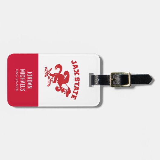 Étiquette À Bagage Jacksonville State University JAX State Gamecocks (Devant horizontal)