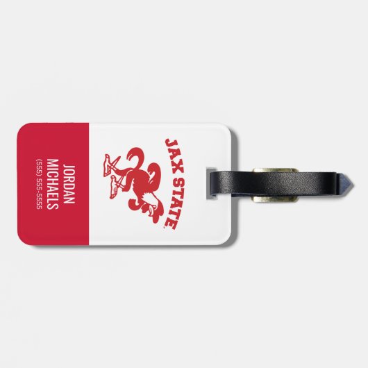 Étiquette À Bagage Jacksonville State University JAX State Gamecocks (Dos horizontal)