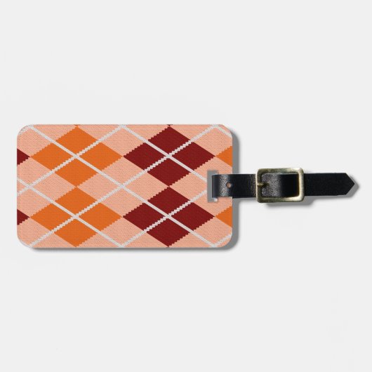 Étiquette À Bagage Jacquard réaliste (Devant horizontal)