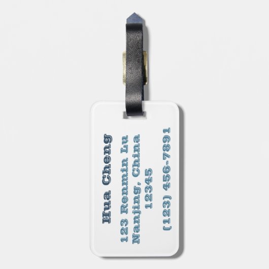 Étiquette À Bagage Jade Journeyman (Dos Vertical)