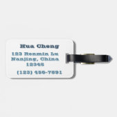 Étiquette À Bagage Jade Journeyman (Dos horizontal)