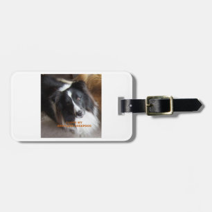 Étiquette À Bagage J'adore mon Shetland Sheepdog