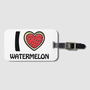 Étiquette À Bagage J'adore Watermelon