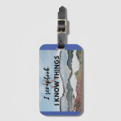 Étiquette À Bagage J'ai du raclette et je sais des choses (Devant Vertical)