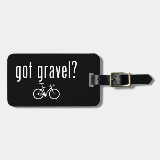 Étiquette À Bagage J'Ai Du Vélo Gravel (Devant horizontal)