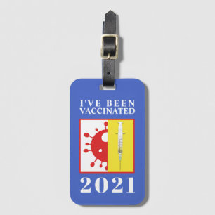 Étiquette À Bagage J'ai été vacciné pour le 19 novembre 2021