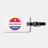 Étiquette À Bagage J'ai grandi bio aujourd'hui (Devant horizontal)