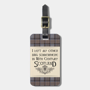 Étiquette À Bagage J'ai laissé mon sac en Ecosse