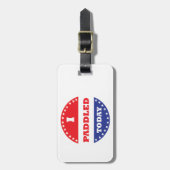 Étiquette À Bagage J'Ai Pagayé Aujourd'Hui (Devant Vertical)