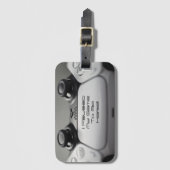 Étiquette À Bagage "J'Ai Suspendu Mon Jeu Pour Être Ici" Jeu Annivers (Devant Vertical)