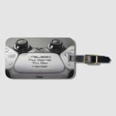 Étiquette À Bagage "J'Ai Suspendu Mon Jeu Pour Être Ici" Jeu Annivers (Devant Horizontal)