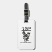 Étiquette À Bagage J'ai un Poo de Déjà entendu ça avant la grenouille (Devant Vertical)