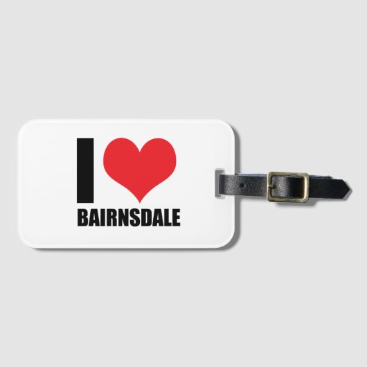 Étiquette À Bagage J'aime Bairnsdale (Devant Horizontal)