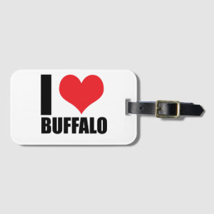 Étiquette À Bagage J'aime Buffalo